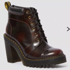 Dr Martens Averil Women’s Arcadia Leather Heeled Ankle Boots
